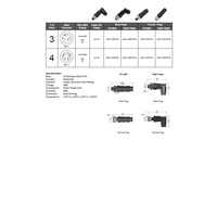 NAN-T-4MP-FW-R MENCOM CIRCULAR CONNECTOR<BR>4 PIN M8 MALE ELB FW PG7 CG 60VAC/DC