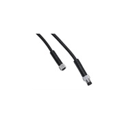 MENCOM CORDSET&lt;BR&gt;3 PIN M8 M/F STR 1M PVC BK 24AWG 60VAC/DC