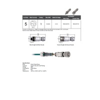 PBECM-5MP-FW MENCOM PROFIBUS/DP RECEPTACLE<BR>5 PIN M12 MALE STR FW PG7 CG 50VAC/DC