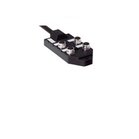 TURCK JUNCTION BLOCK&lt;BR&gt;4-4 PIN M12 / 5M SIDE EXIT PVC BK 250VAC/300VDC