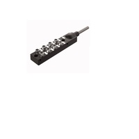 TURCK JUNCTION BLOCK&lt;BR&gt;8-4 PIN M12 / 5M SIDE EXIT PUR BK 10-30VDC PNP LED