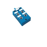 TURCK JUNCTION BLOCK&lt;BR&gt;4-4 PIN M12 / 5M SIDE EXIT PVC BU NAMUR 100 VDC LED