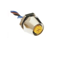 FK 6-0.5 TURCK CIRCULAR CONNECTOR<BR>6 PIN M12 FEMALE STR FM 0.5M 24AWG PG9 THR 60VAC/75VDC