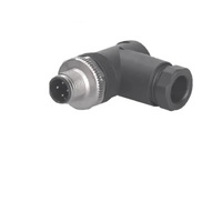 BS 8241-0/DUAL CABLE TURCK CIRCULAR CONNECTOR<BR>4 PIN M12 MALE ELB FW 2 2.1-3MM CG 250VAC/DC