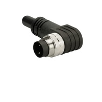 TURCK CORDSET&lt;BR&gt;2 PIN M16 MALE ELB 2M PVC BK 12AWG 600VAC/DC
