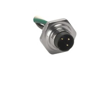 TURCK CIRCULAR CONNECTOR<BR>2 PIN M16 MALE STR FM 0.5M CABLE 12AWG 1/2