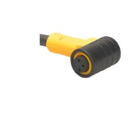 TURCK CORDSET&lt;BR&gt;3 PIN M8 FEMALE ELB 2M TPU BK HI-FLEX 24AWG 125VAC/DC