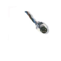 MFSS 4-0.2 TURCK CIRCULAR CONNECTOR<BR>4 PIN M8 MALE STR FM 0.2M 26AWG M8 THR 125VAC/DC