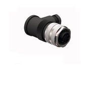 TURCK CIRCULAR CONNECTOR&lt;BR&gt;3 PIN 7/8&quot; MINI FEMALE ELB FW PG9 CG 250VAC/DC
