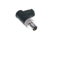 TURCK CIRCULAR CONNECTOR&lt;BR&gt;3 PIN 7/8&quot; MINI MALE ELB FW PG9 CG 250VAC/DC
