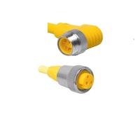 TURCK CORDSET&lt;BR&gt;12 PIN 1 1/8&quot; MINI M/F ELB/STR 30M TPE YE WELD 16AWG 600VAC/DC