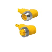 TURCK CORDSET&lt;BR&gt;4 PIN 7/8&quot; MINI M/F ELB 3M TPE YE WELD 16AWG 600VAC/DC