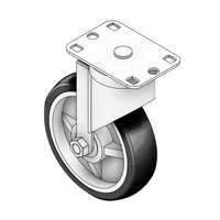 31D-SPD5-0 MODULAR SOLUTION CASTER<BR>5" WHEEL, SWIVEL PLATE