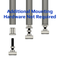 32D-28F-0 MODULAR SOLUTION D28 FOOT<BR>FOOT CONNECTION FOR M10 STUD