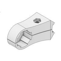 MODULAR SOLUTION D28 CONNECTOR<BR>CONNECTOR SHAFT TO RIDGE STRAIGHT