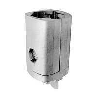 MODULAR SOLUTION D28 TO SQUARE PROFILE CONNECTOR<BR>CONNECTOR END TO 45 SERIES PROFILE