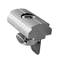 41D-166-1 MODULAR SOLUTION D28 TO SQUARE PROFILE CONNECTOR<BR>CREATE D28 RIDGE FOR M8 TEE SLOT
