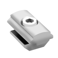 MODULAR SOLUTION D28 TO SQUARE PROFILE CONNECTOR&lt;BR&gt;CREATE D28 RIDGE FOR M8 TEE SLOT