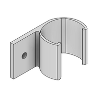 64D-280-0 MODULAR SOLUTION D28 CLIP ON PART<BR>PLATE AND  PANEL HOLDER