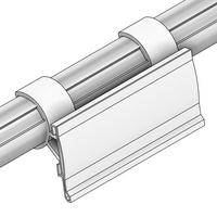 79D-101-0 MODULAR SOLUTION D28 CLIP ON PART<BR>PLASTIC SIGN BOARD WORK WITH (2) #79D-102-0