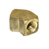 100A-45-B ANDERSON BRASS FITTING<BR>1/4" NPT FEMALE 45DEG ELBOW