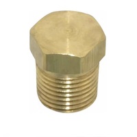 ANDERSON BRASS FITTING&lt;BR&gt;1/8&quot; NPT MALE HEX HEAD PLUG