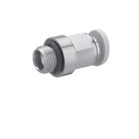 NUMATICS/AVENTICS PLASTIC PUSH-IN FITTING&lt;BR&gt;6MM TUBE X 1/4&quot; G MALE (OVAL)