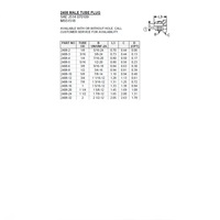 2408-06 AIR-WAY STEEL FITTING<BR>3/8" 37DEG JIC MALE HEX HEAD PLUG