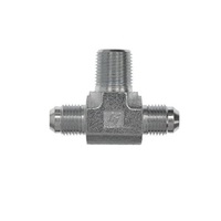 2601-08-08-06 AIR-WAY STEEL FITTING<BR>3/8" NPT MALE X 1/2" 37DEG JIC MALE TEE