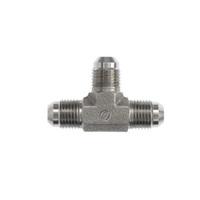 AIR-WAY STEEL FITTING&lt;BR&gt;1/4&quot; 37DEG JIC MALE TEE
