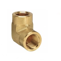 PATRIOT BRASS FITTING&lt;BR&gt;3/8&quot; NPT FEMALE ELBOW