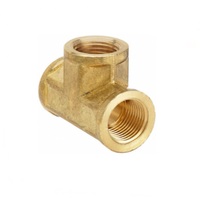 PATRIOT BRASS FITTING&lt;BR&gt;1/4&quot; NPT FEMALE TEE
