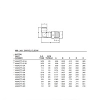 469ACTS-6B ANDERSON PLASTIC PUSH-IN FITTING<BR>3/8" TUBE X 3/8" NPT MALE ELBOW