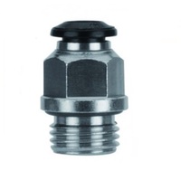 AIGNEP PLASTIC PUSH-IN FITTING&lt;BR&gt;4MM TUBE X M5 STRAIGHT