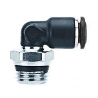AIGNEP PLASTIC PUSH-IN FITTING&lt;BR&gt;6MM TUBE X 1/8&quot; G ELBOW