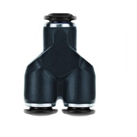 AIGNEP PLASTIC PUSH-IN FITTING&lt;BR&gt;6MM TUBE UNION &quot;Y&quot;