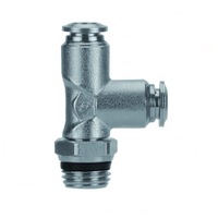 AIGNEP NP BRASS PUSH-IN FITTING&lt;BR&gt;10MM TUBE X 1/2&quot; UNIV MALE SWIVEL RUN TEE