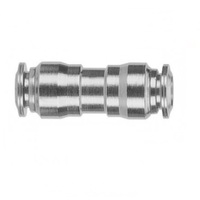 60040-04 AIGNEP STAINLESS STEEL PUSH-IN FITTING<BR>1/4" TUBE UNION