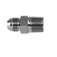 ADAPT-ALL STEEL FITTING&lt;BR&gt;1/4&quot; BSPT MALE X 3/8&quot; 37DEG JIC MALE HEX NIPPLE