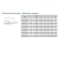 IN120-102-022 NUMATICS/AVENTICS NP BRASS PUSH-IN FITTING<BR>3/8" NPT MALE X 1/2" PLUG-IN STEM