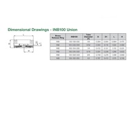 INB100-104-000 NUMATICS/AVENTICS NP BRASS PUSH-IN FITTING<BR>1/4" TUBE UNION