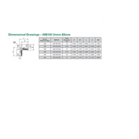 INB106-104-000F NUMATICS/AVENTICS NP BRASS PUSH-IN FITTING<BR>1/4" TUBE UNION ELBOW (VITON)