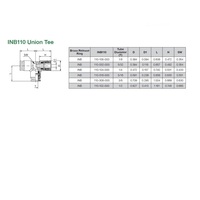 INB110-532-000 NUMATICS/AVENTICS NP BRASS PUSH-IN FITTING<BR>5/32" TUBE UNION TEE