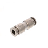 KU6-1 PISCO NP BRASS PUSH-IN FITTING<BR>6MM TUBE UNION