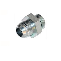 AIR-WAY STEEL FITTING&lt;BR&gt;1/2&quot; G MALE X 3/8&quot; 37DEG JIC MALE HEX NIPPLE W/O&#39;RING
