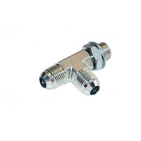 MBP6804-12-12-12-NWO-RR AIR-WAY STEEL FITTING<BR>3/4" G MALE X 1 1/16" 37DEG JIC MALE RUN TEE