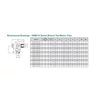 NWB114-010-001 NUMATICS/AVENTICS NP BRASS PUSH-IN FITTING<BR>10MM TUBE X 1/4" UNIV MALE SWIVEL BRANCH TEE