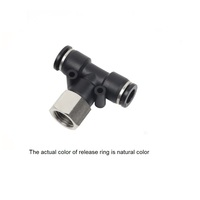 PISCO PLASTIC PUSH-IN FITTING&lt;BR&gt;5/32&quot; TUBE X 1/8&quot; NPT FEMALE BRANCH TEE