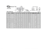 PB1/8-U10MU PISCO MINI PLASTIC PUSH-IN FITTING<BR>1/8" TUBE X 10/32" UNF MALE BRANCH TEE