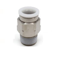 PC3/8-N4U PISCO PLASTIC PUSH-IN FITTING<BR>3/8" TUBE X 1/2" NPT MALE